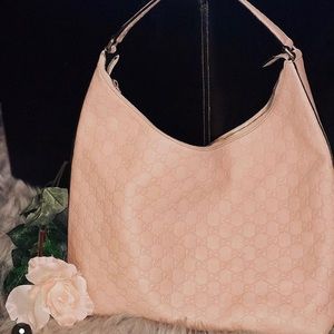 Pink Gucci hobo bag